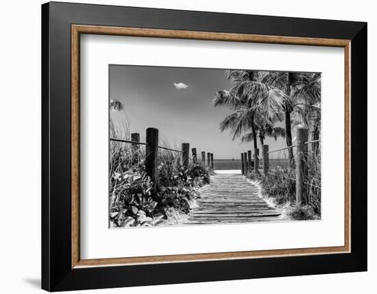 Boardwalk on the Beach - Key West - Florida-Philippe Hugonnard-Framed Photographic Print