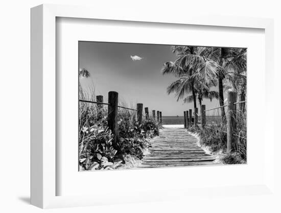 Boardwalk on the Beach - Key West - Florida-Philippe Hugonnard-Framed Photographic Print