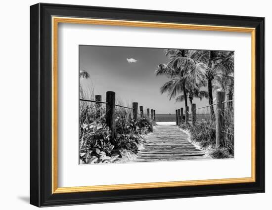 Boardwalk on the Beach - Key West - Florida-Philippe Hugonnard-Framed Photographic Print