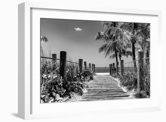 Boardwalk on the Beach - Key West - Florida-Philippe Hugonnard-Framed Photographic Print