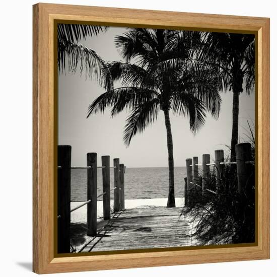 Boardwalk on the Beach - Key West - Florida-Philippe Hugonnard-Framed Premier Image Canvas