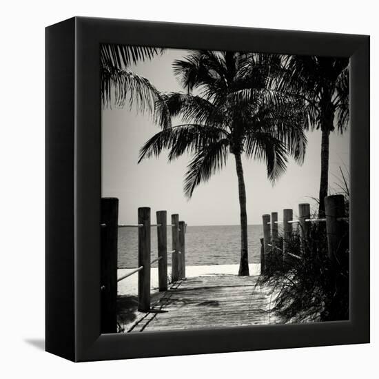 Boardwalk on the Beach - Key West - Florida-Philippe Hugonnard-Framed Premier Image Canvas