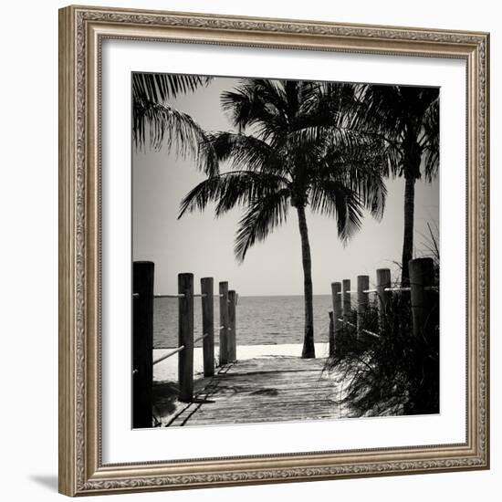 Boardwalk on the Beach - Key West - Florida-Philippe Hugonnard-Framed Photographic Print