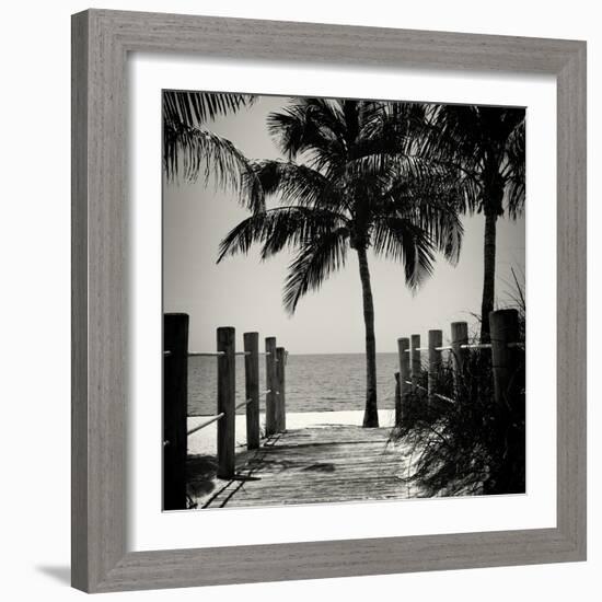 Boardwalk on the Beach - Key West - Florida-Philippe Hugonnard-Framed Photographic Print