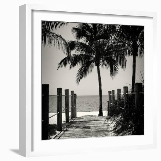 Boardwalk on the Beach - Key West - Florida-Philippe Hugonnard-Framed Photographic Print