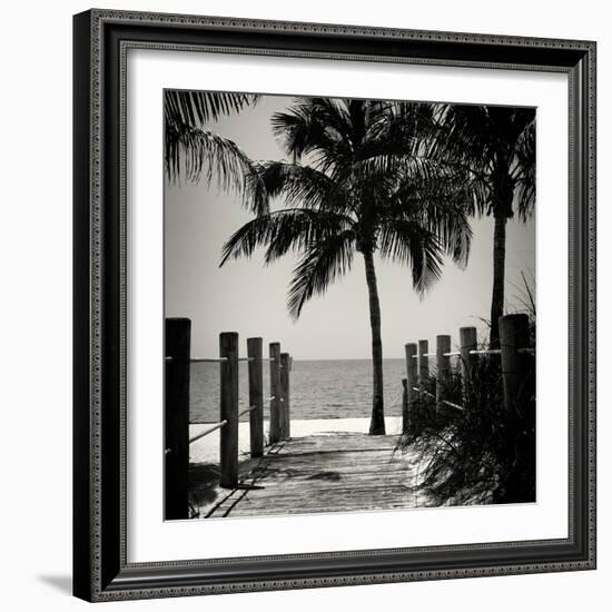 Boardwalk on the Beach - Key West - Florida-Philippe Hugonnard-Framed Photographic Print