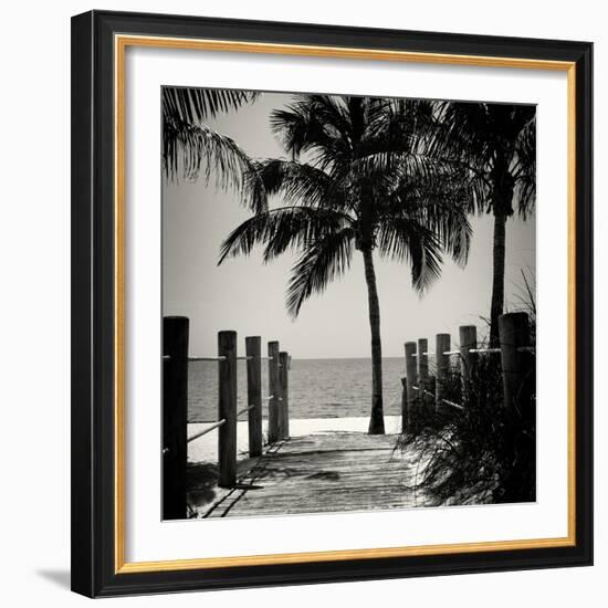 Boardwalk on the Beach - Key West - Florida-Philippe Hugonnard-Framed Photographic Print