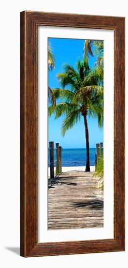 Boardwalk on the Beach - Key West - Florida-Philippe Hugonnard-Framed Photographic Print