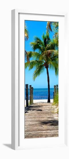 Boardwalk on the Beach - Key West - Florida-Philippe Hugonnard-Framed Photographic Print