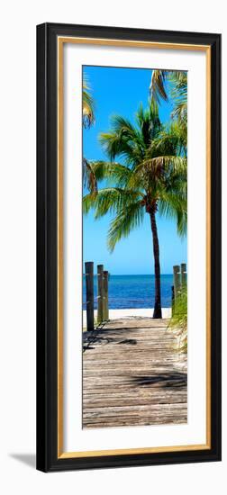 Boardwalk on the Beach - Key West - Florida-Philippe Hugonnard-Framed Photographic Print