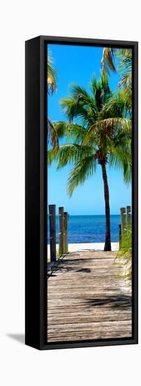 Boardwalk on the Beach - Key West - Florida-Philippe Hugonnard-Framed Premier Image Canvas