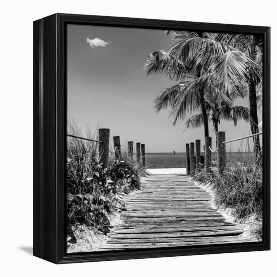 Boardwalk on the Beach - Key West - Florida-Philippe Hugonnard-Framed Premier Image Canvas