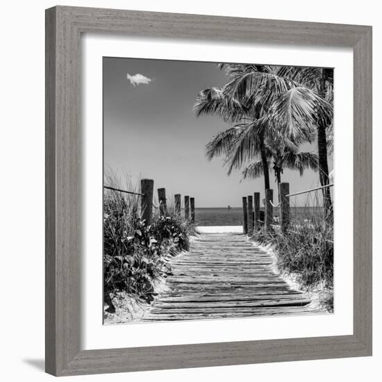 Boardwalk on the Beach - Key West - Florida-Philippe Hugonnard-Framed Photographic Print