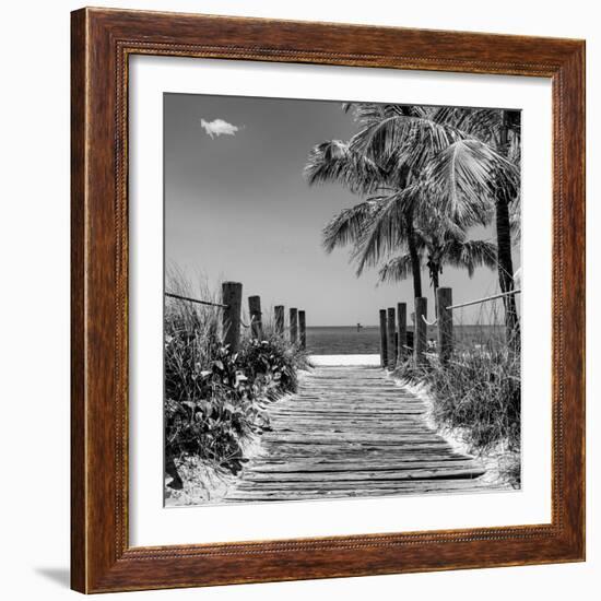 Boardwalk on the Beach - Key West - Florida-Philippe Hugonnard-Framed Photographic Print