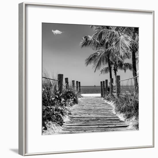 Boardwalk on the Beach - Key West - Florida-Philippe Hugonnard-Framed Photographic Print