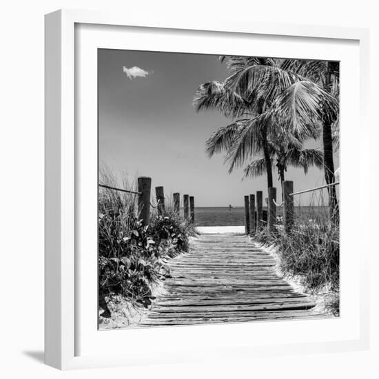 Boardwalk on the Beach - Key West - Florida-Philippe Hugonnard-Framed Photographic Print