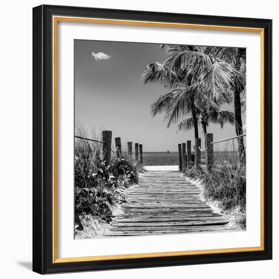 Boardwalk on the Beach - Key West - Florida-Philippe Hugonnard-Framed Photographic Print