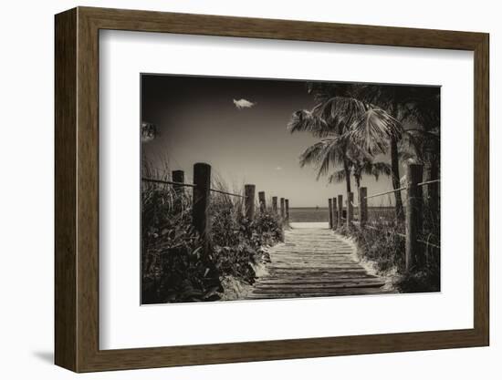 Boardwalk on the Beach - Key West - Florida-Philippe Hugonnard-Framed Photographic Print