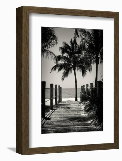 Boardwalk on the Beach - Key West - Florida-Philippe Hugonnard-Framed Photographic Print