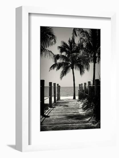 Boardwalk on the Beach - Key West - Florida-Philippe Hugonnard-Framed Photographic Print