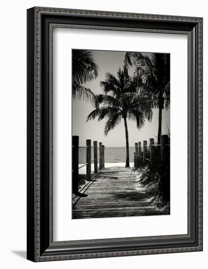 Boardwalk on the Beach - Key West - Florida-Philippe Hugonnard-Framed Photographic Print