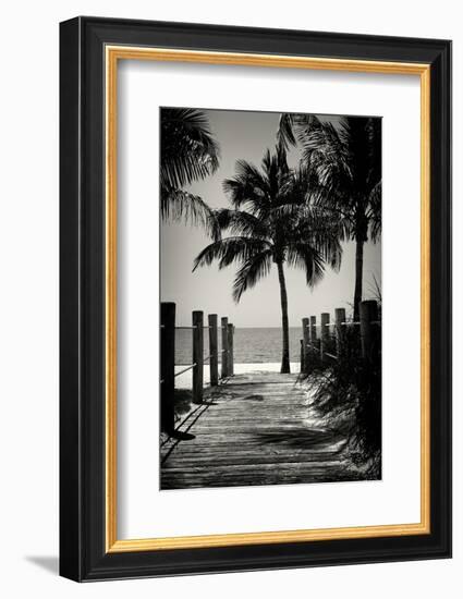 Boardwalk on the Beach - Key West - Florida-Philippe Hugonnard-Framed Photographic Print