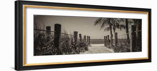 Boardwalk on the Beach - Key West - Florida-Philippe Hugonnard-Framed Photographic Print