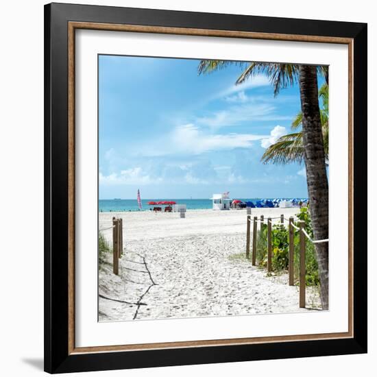 Boardwalk on the Beach - Miami Beach - Florida-Philippe Hugonnard-Framed Photographic Print