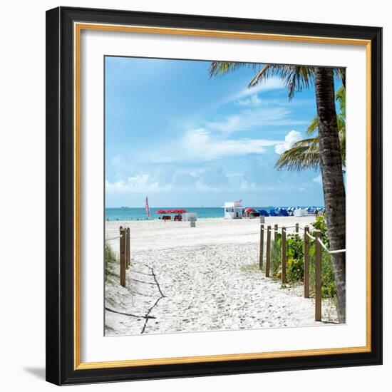 Boardwalk on the Beach - Miami Beach - Florida-Philippe Hugonnard-Framed Photographic Print