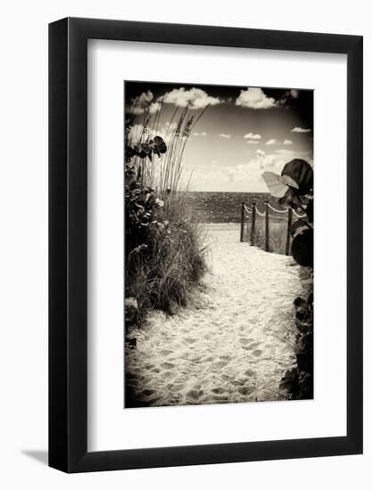 Boardwalk on the Beach - Miami - Florida-Philippe Hugonnard-Framed Photographic Print