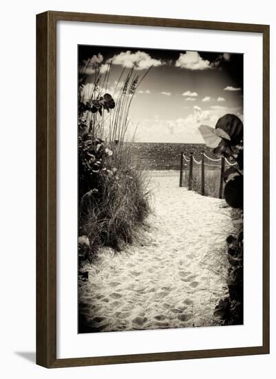 Boardwalk on the Beach - Miami - Florida-Philippe Hugonnard-Framed Photographic Print