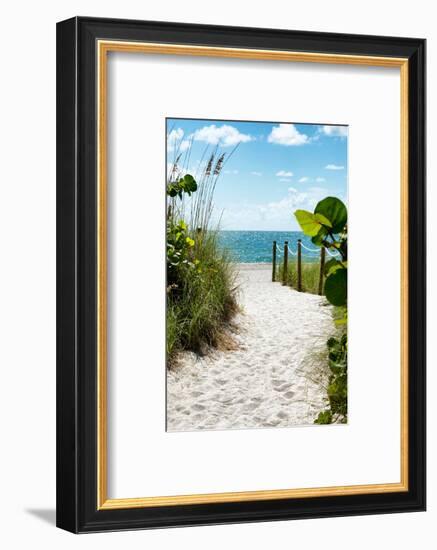 Boardwalk on the Beach - Miami - Florida-Philippe Hugonnard-Framed Photographic Print