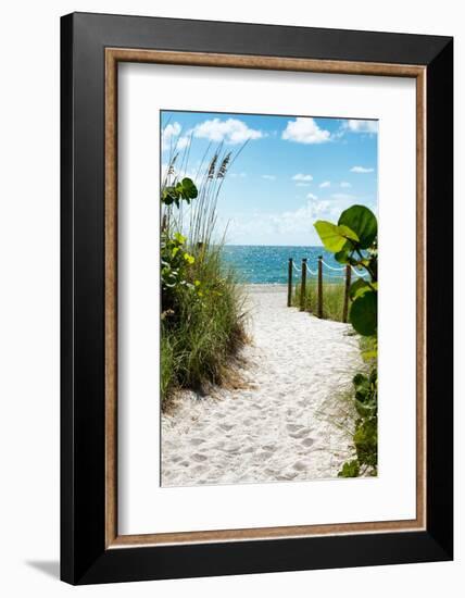 Boardwalk on the Beach - Miami - Florida-Philippe Hugonnard-Framed Photographic Print