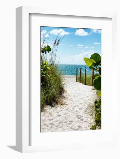 Boardwalk on the Beach - Miami - Florida-Philippe Hugonnard-Framed Photographic Print