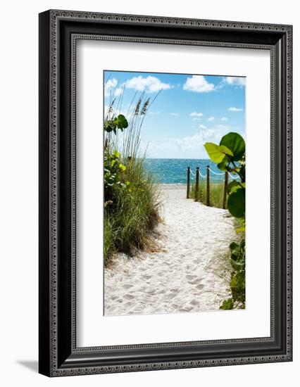 Boardwalk on the Beach - Miami - Florida-Philippe Hugonnard-Framed Photographic Print