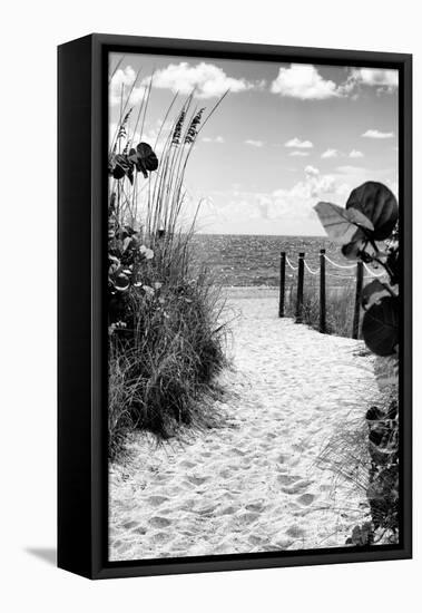 Boardwalk on the Beach - Miami - Florida-Philippe Hugonnard-Framed Premier Image Canvas