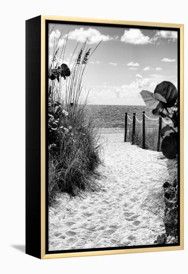 Boardwalk on the Beach - Miami - Florida-Philippe Hugonnard-Framed Premier Image Canvas