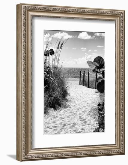 Boardwalk on the Beach - Miami - Florida-Philippe Hugonnard-Framed Photographic Print