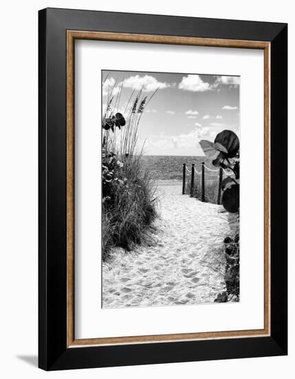 Boardwalk on the Beach - Miami - Florida-Philippe Hugonnard-Framed Photographic Print