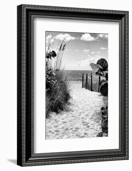 Boardwalk on the Beach - Miami - Florida-Philippe Hugonnard-Framed Photographic Print