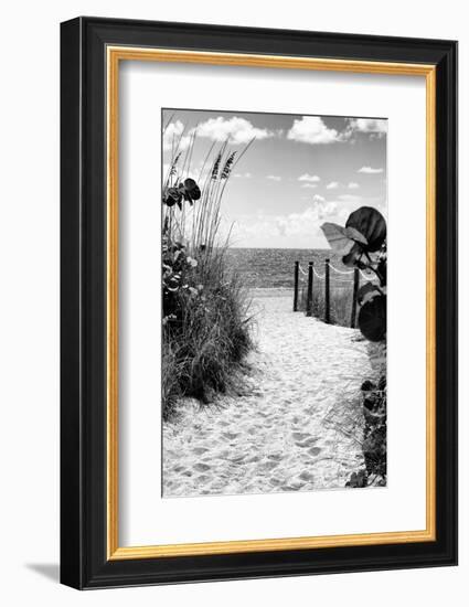 Boardwalk on the Beach - Miami - Florida-Philippe Hugonnard-Framed Photographic Print