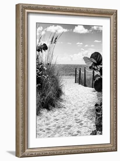 Boardwalk on the Beach - Miami - Florida-Philippe Hugonnard-Framed Photographic Print