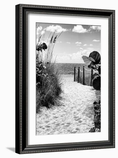 Boardwalk on the Beach - Miami - Florida-Philippe Hugonnard-Framed Photographic Print