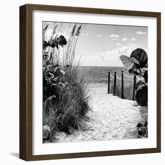 Boardwalk on the Beach - Miami - Florida-Philippe Hugonnard-Framed Photographic Print