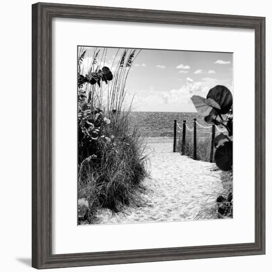 Boardwalk on the Beach - Miami - Florida-Philippe Hugonnard-Framed Photographic Print