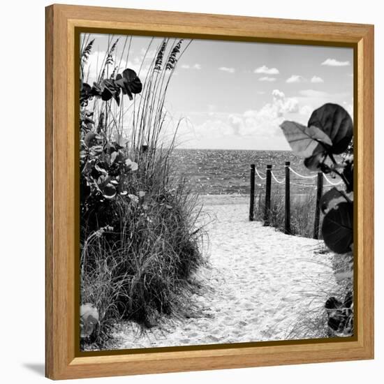 Boardwalk on the Beach - Miami - Florida-Philippe Hugonnard-Framed Premier Image Canvas