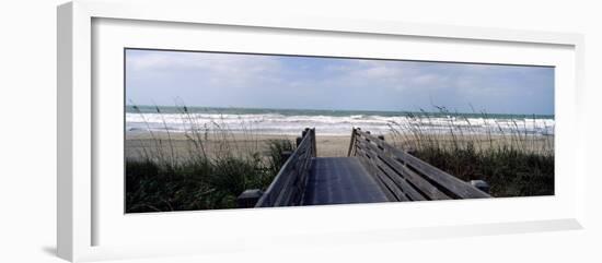 Boardwalk on the Beach, Nokomis, Sarasota County, Florida, USA-null-Framed Premium Photographic Print