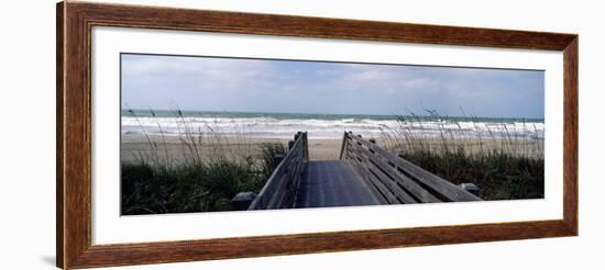 Boardwalk on the Beach, Nokomis, Sarasota County, Florida, USA-null-Framed Premium Photographic Print