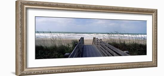 Boardwalk on the Beach, Nokomis, Sarasota County, Florida, USA--Framed Photographic Print