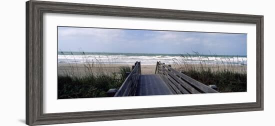 Boardwalk on the Beach, Nokomis, Sarasota County, Florida, USA--Framed Photographic Print